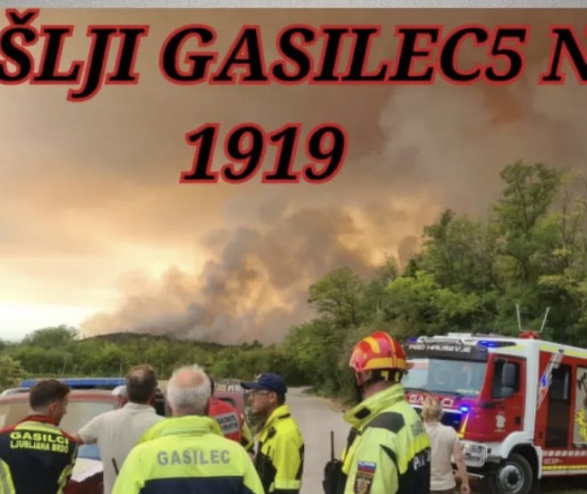 Donacije za pomoč gasilcem na Krasu