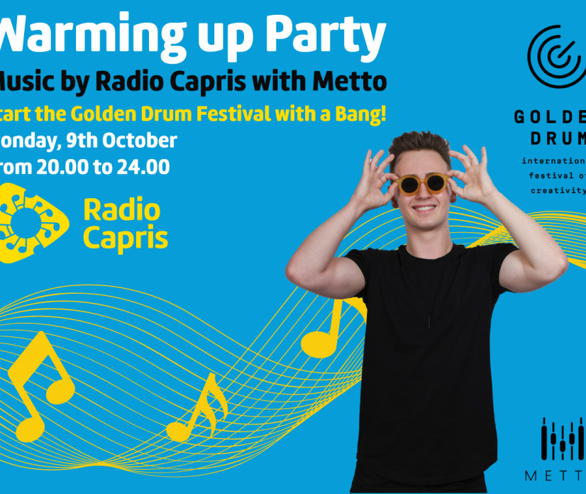 Radio Capris je uradni glasbeni partner otvoritvene zabave Zlati boben - Golden drum