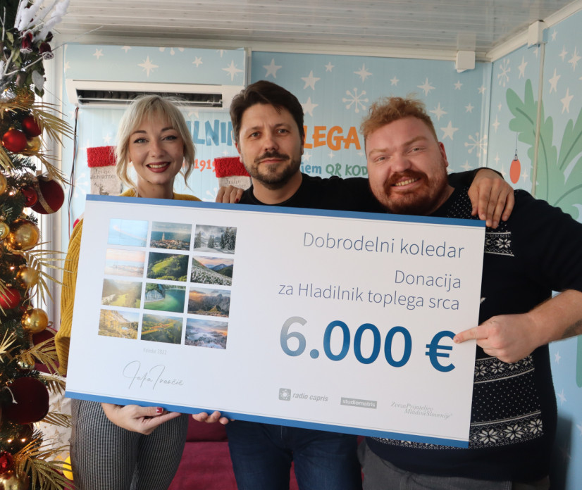 Dobrodelni koledar Jake Ivančiča prinesel 6.000 evrov v Hladilnik toplega srca!