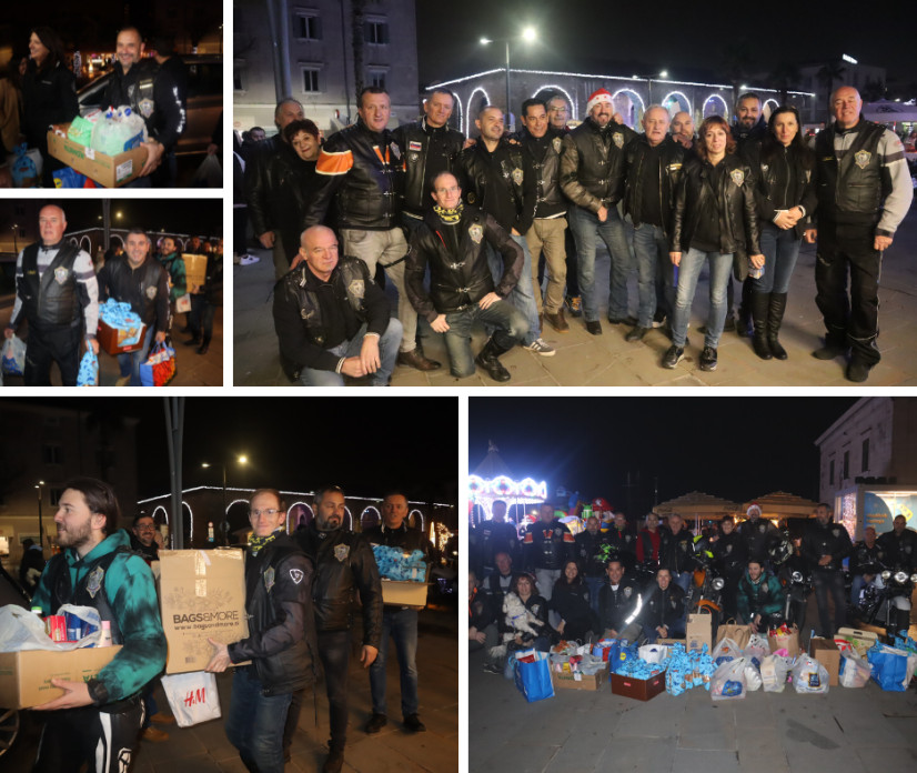 Moto klub Kondor obdaril družine v stiski in doniral v Hladilnik toplega srca
