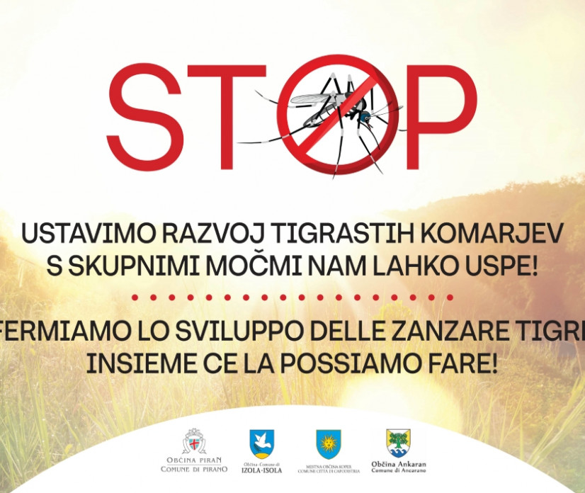 Občine slovenske Istre skupaj v preventivni akciji proti tigrastim komarjem