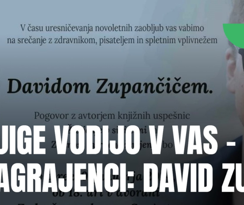 Knjigarna Libris vabi na "Vse knjige vodijo v vas Iz oči v oči z nagrajenci", gost: David Zupančič 