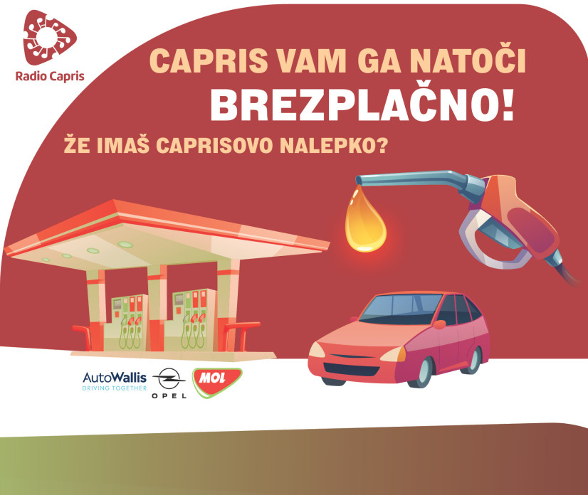 ZAKLJUČENO: Caprisova nalepka ti prinese brezplačno gorivo!