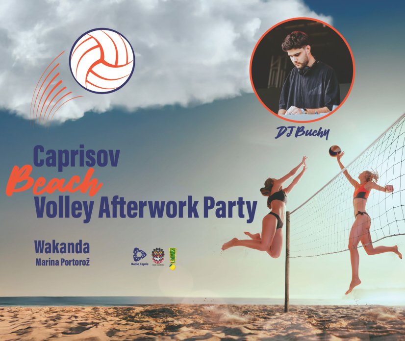 Na Caprisovem afterworku v Wakandi tudi odbojka na mivki