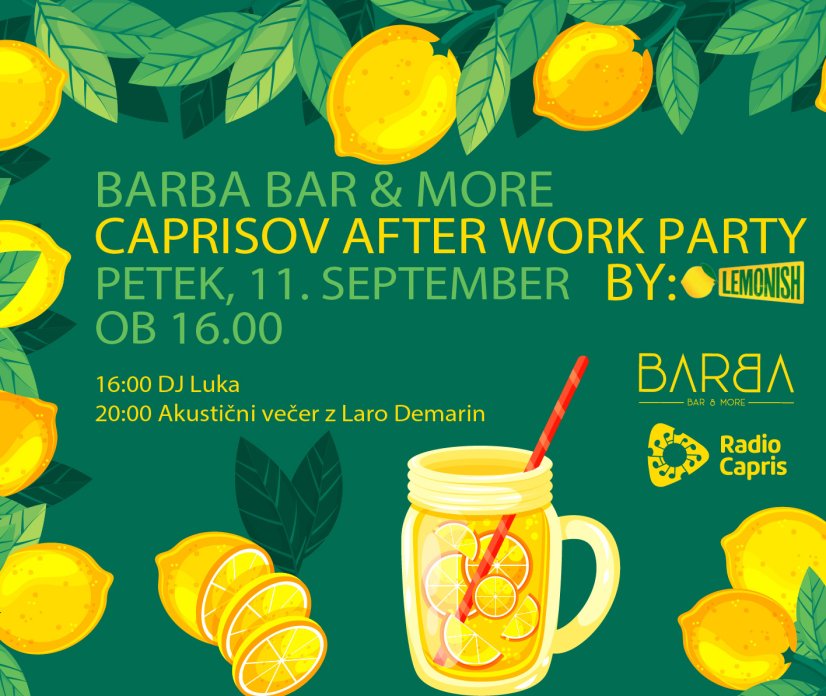Caprisov After Work by Lemonish: petek je za druženje!