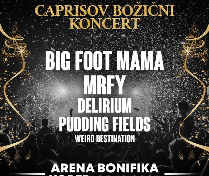 Caprisov božični koncert: 5 rock bendov na enem odru!