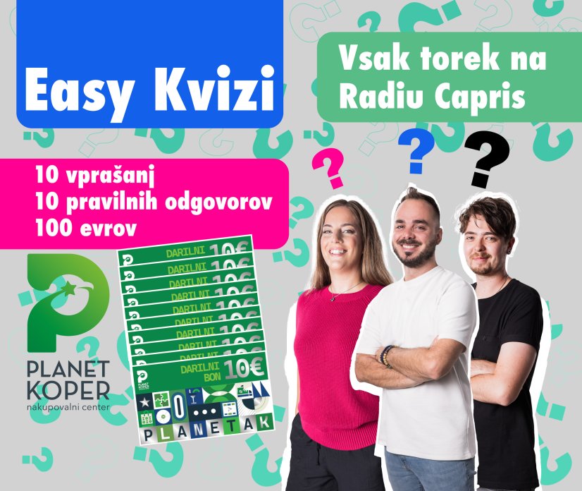 EASY KVIZI: 10 vpra&scaron;anj, 10 pravilnih odgovorov in 100 &euro; za brezplačno nakupovanje!