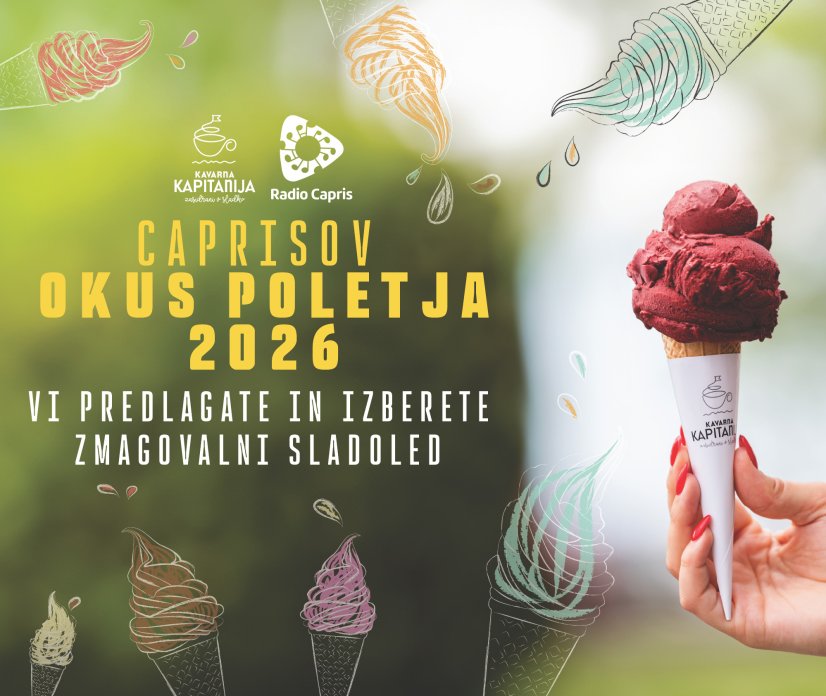 I&scaron;čemo Okus poletja 2026 &ndash; kak&scaron;en bo leto&scaron;nji Caprisov sladoled?