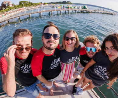 Plažni studio je v Portorožu - družili smo se prva dva tedna v avgustu!