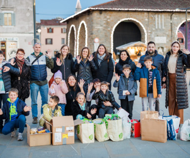 Veliko presenečenje iz &scaron;ole Vincenzo e Diego de Castro Piran! Hvala otrokom in učiteljicam!