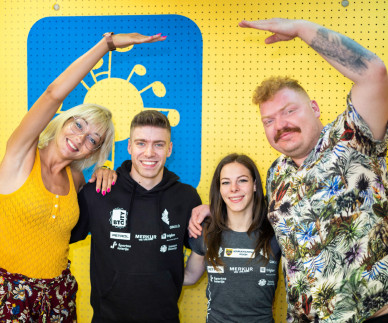 FOTO & VIDEO: 17. svetovni pokal v &scaron;portni gimnastiki v Kopru: jutranja gosta Tja&scaron;a Kysselef in Luka Bojanc 