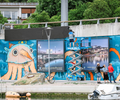 Ples, glasba in grafiti konec maja v Kopru