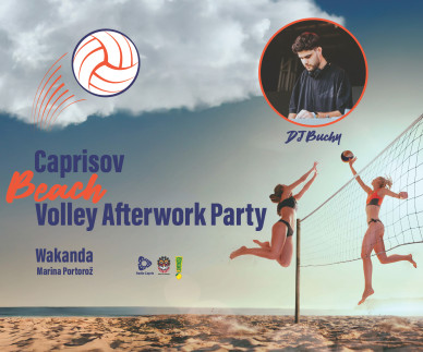 Na Caprisovem afterworku v Wakandi tudi odbojka na mivki