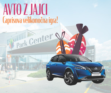 Caprisova velikonočna nagradna igra: Avto z jajci v Park Centru Koper