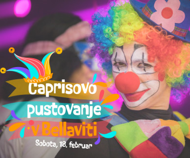 Caprisovo pustovanje v Bellaviti: maske bodo plesale v ritmih 90ih!