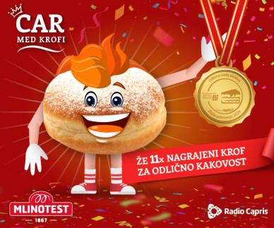 Capris in Mlinotest vam bosta skupaj polep&scaron;ala pustni torek s Carjem med krofi