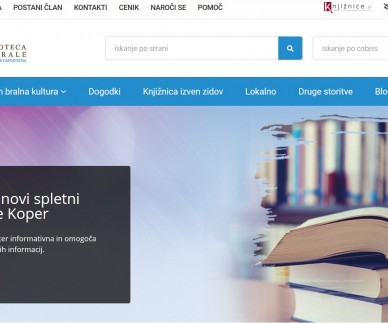 Osrednja knjižnica Srečka Vilharja nova spletna stran: atraktivna, pa &scaron;e bolj praktična