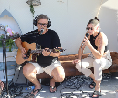 FOTO: Samuel Lucas obiskal Caprisov plažni studio v Portorožu