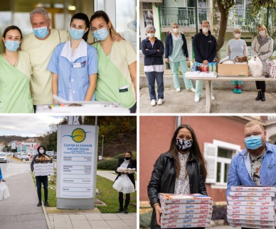 Danes smo s pozornostjo presenetili osebje v domovih za starej&scaron;e