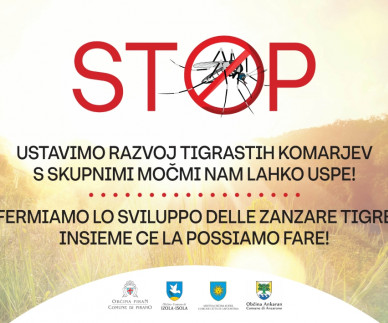Občine slovenske Istre skupaj v preventivni akciji proti tigrastim komarjem