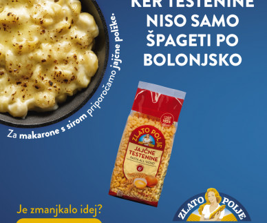 Žiga bo ta teden kuhal pa&scaron;to Zlato polje: ker testenine niso samo &scaron;pageti po bolonjsko!