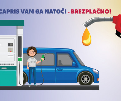 Capris vam ga natoči! Brezplačno gorivo za vse zveste poslu&scaron;alce!
