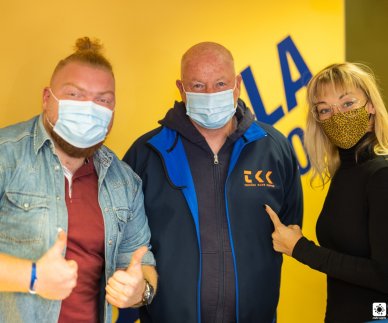 Ervin Hafner iz Teni&scaron;kega kluba Koper v Caprisovem studiu